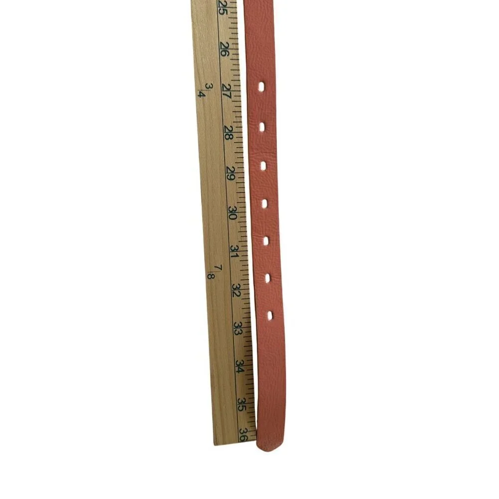 Skinny Belt Double Gold Buckle Women Size S Adjustable Georgia Peach A New Day